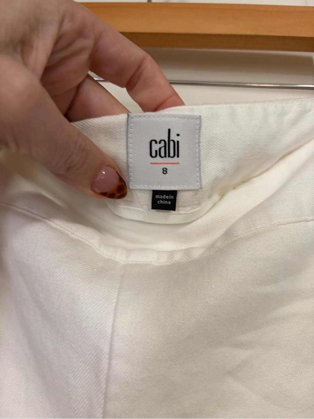 🤍CAbi Chic Boss Babe Cream White Women's Wide Leg Trousers🤍